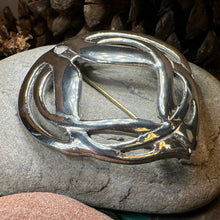 Load image into Gallery viewer, Celtic Knot Brooch, Celtic Jewelry, Irish Jewelry, Scotland Brooch, Celtic Brooch, Anniversary Gift, Celtic Pin, Ireland Gift, Norse Brooch