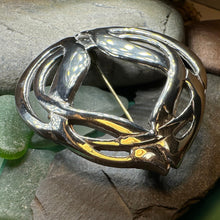 Load image into Gallery viewer, Celtic Knot Brooch, Celtic Jewelry, Irish Jewelry, Scotland Brooch, Celtic Brooch, Anniversary Gift, Celtic Pin, Ireland Gift, Norse Brooch