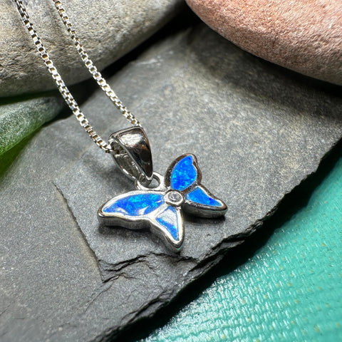 Load image into Gallery viewer, Butterfly Necklace, Fire Opal Jewelry, Petite Boho Pendant, New Age Jewelry, Sterling Silver, Anniversary Gift, Nature Necklace, Minimalist