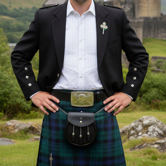 Celtic Battlefield Kilt Belt Buckle - Handmade in Scotland — view 4