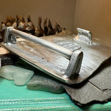 Load image into Gallery viewer, Celtic Kilt Belt Buckle, Scottish Belt Buckle, Pewter Stag Buckle, Large Belt Buckle, Men's Celtic Gift, Celtic Knot Buckle, Bagpiper