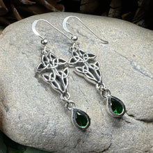 Load image into Gallery viewer, Artisan Long Trinity Knot Earrings