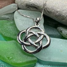 Load image into Gallery viewer, Celtic Necklace, Dara Knot Jewelry, Irish Pendant, Ireland Gift, Scottish Necklace, Celtic Knot Pendant, Friendship Gift, Norse Jewelry