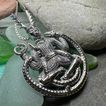 Load image into Gallery viewer, Cernunnos Necklace, Horned God Pendant, Celtic Jewelry, Forest Lover Gift, Pagan Jewelry, Nature Necklace, Irish Jewelry, Cernunn, Herne