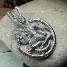 Load image into Gallery viewer, Cernunnos Necklace, Horned God Pendant, Celtic Jewelry, Forest Lover Gift, Pagan Jewelry, Nature Necklace, Irish Jewelry, Cernunn, Herne