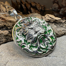 Load image into Gallery viewer, Black Forest Green Man Necklace