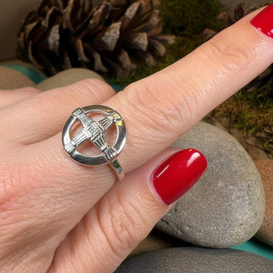 Saint Brigid's Cross Ring, Irish Ring, Celtic Cross Ring, Boho Ring, Ireland Jewelry, Celtic Jewelry, Wiccan Ring, Wife Gift, Mom Gift