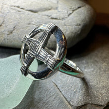 Load image into Gallery viewer, Saint Brigid's Cross Ring, Irish Ring, Celtic Cross Ring, Boho Ring, Ireland Jewelry, Celtic Jewelry, Wiccan Ring, Wife Gift, Mom Gift