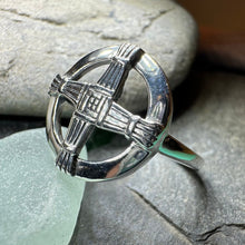 Load image into Gallery viewer, Saint Brigid's Cross Ring, Irish Ring, Celtic Cross Ring, Boho Ring, Ireland Jewelry, Celtic Jewelry, Wiccan Ring, Wife Gift, Mom Gift