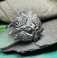 Load image into Gallery viewer, Celtic Green Man Necklace