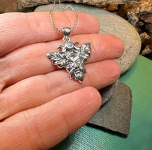 Load image into Gallery viewer, Green Man Necklace, Celtic Jewelry, Large Pagan Pendant, Irish Jewelry, Nature Jewelry, Wiccan Jewelry, Nature Lover Gift, God of the Forest