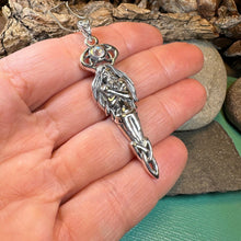 Load image into Gallery viewer, Cernunnos Necklace, Horned God Pendant, Celtic Jewelry, Forest Lover Gift, Pagan Druid Jewelry, Nature Gift, Irish Jewelry, Cernunn, Herne