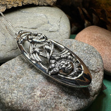 Load image into Gallery viewer, Galaxy Necklace, Moon Necklace, Celestial Jewelry, Sun Pendant, Celtic Jewelry, Anniversary Gift, Wiccan Jewelry, Pagan Necklace, Science