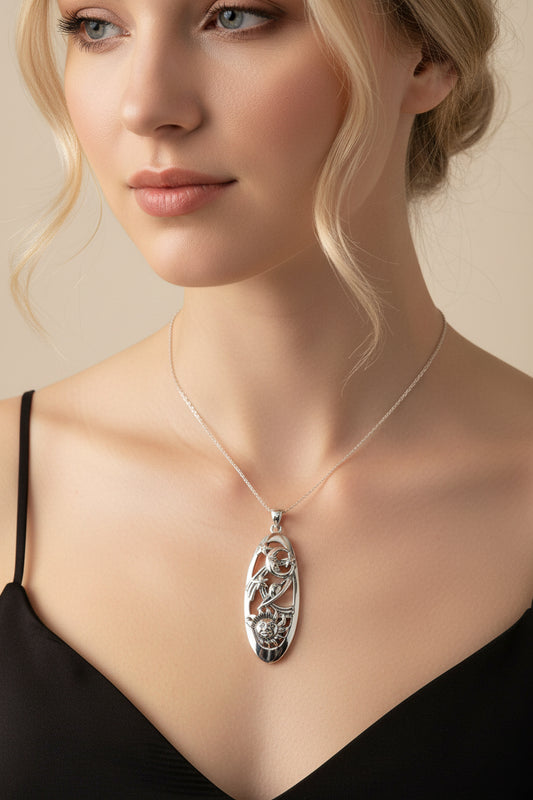 Galaxy Necklace, Moon Necklace, Celestial Jewelry, Sun Pendant, Celtic Jewelry, Anniversary Gift, Wiccan Jewelry, Pagan Necklace, Science