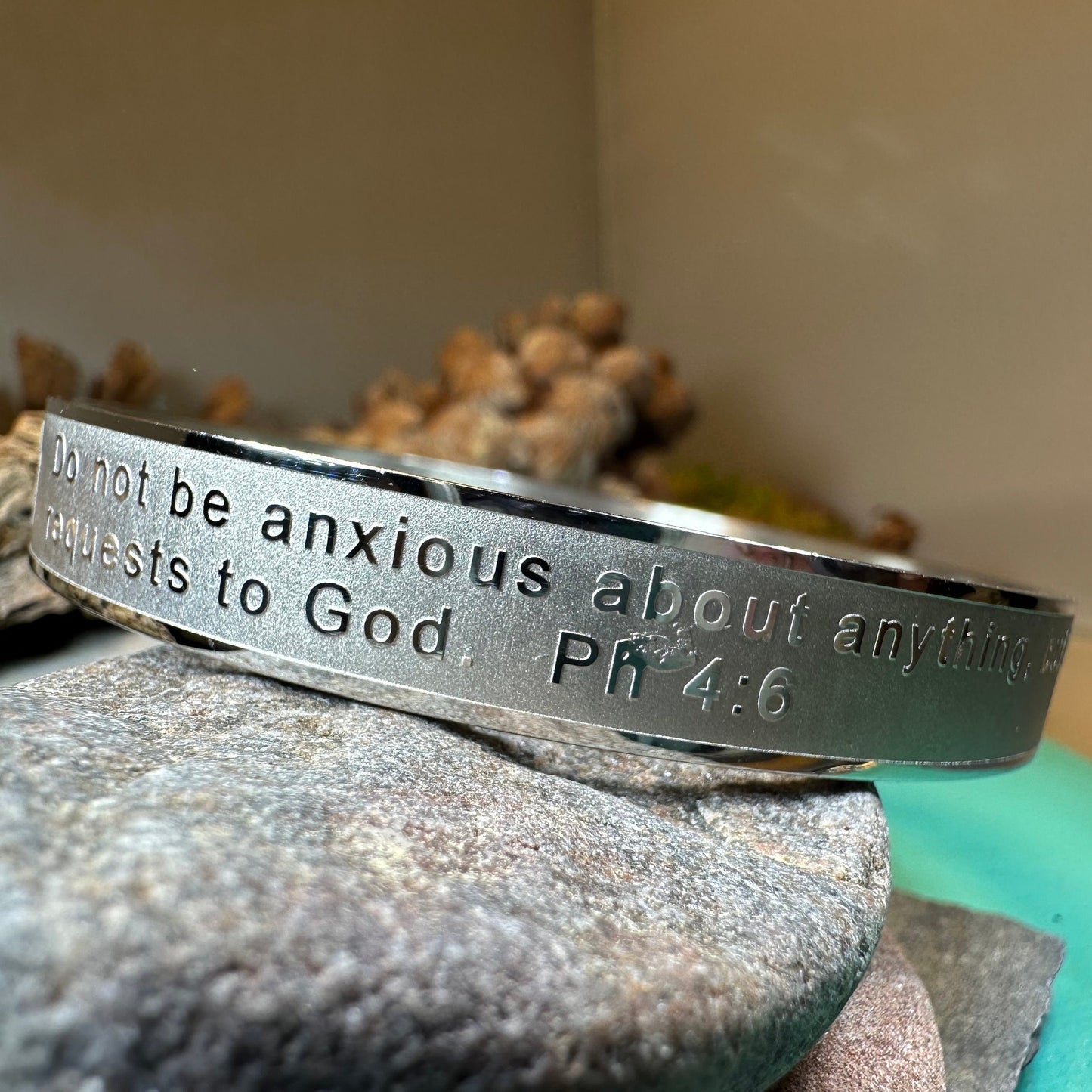 Christian Prayer Bracelet, Christian Jewelry, Recovery Cross Gift, Sponsor Gift, Bangle Bracelet, Religious Prayer, AA Gift, Encouragement