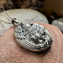 Load image into Gallery viewer, Griffin Necklace, Celtic Jewelry, Gryphon Pendant, Medieval Jewelry, Mythology Gift, Pagan Jewelry, Viking Jewelry, Gothic Jewelry