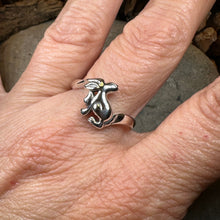 Load image into Gallery viewer, Rabbit Ring, Hare Ring, Animal Jewelry, Mystical Jewelry, Bunny Jewelry, Celtic Ring, White Hare Ring, Irish Gift, Mom Gift, Goddess Ring