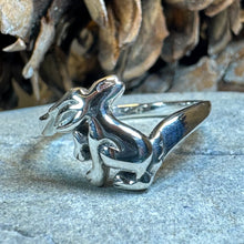 Load image into Gallery viewer, Rabbit Ring, Hare Ring, Animal Jewelry, Mystical Jewelry, Bunny Jewelry, Celtic Ring, White Hare Ring, Irish Gift, Mom Gift, Goddess Ring