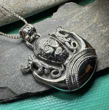 Load image into Gallery viewer, Cernunnos Necklace, Horned God Pendant, Celtic Jewelry, Forest Lover Gift, Pagan Druid Jewelry, Nature Gift, Irish Jewelry, Cernunn, Herne