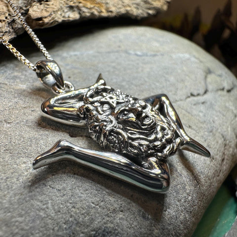 Load image into Gallery viewer, Trinacria Necklace, Italian Triskelion Pendant, Mystical Jewelry, Sicilian Symbol, Pagan Pendant, Sicily Gift, Medusa Pendant