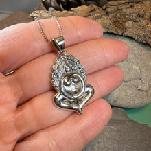 Load image into Gallery viewer, Goddess Necklace, Mother Earth Pendant, Fertility Jewelry, Pregnancy Gift, Pagan Jewelry, Gaia Necklace, Danu Pendant, Mom Gift, Wife Gift