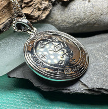 Load image into Gallery viewer, Archangel Michael Sigil Pendant, Angel Necklace, Spiritual Jewelry, St. Michael Necklace, Guardian Angel, Police Jewelry, Protection Charm