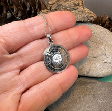 Load image into Gallery viewer, Archangel Michael Sigil Pendant, Angel Necklace, Spiritual Jewelry, St. Michael Necklace, Guardian Angel, Police Jewelry, Protection Charm