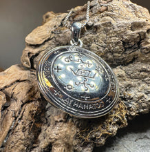 Load image into Gallery viewer, Archangel Michael Sigil Pendant, Angel Necklace, Spiritual Jewelry, St. Michael Necklace, Guardian Angel, Police Jewelry, Protection Charm