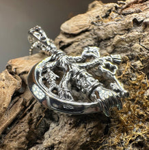 Load image into Gallery viewer, Cimaruta Pendant, Italian Jewelry, Wiccan Jewelry, Celtic Pagan Pendant, Witch Gift, Protection Charm, Evil Eye Amulet, Stregheria Jewelry