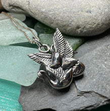 Load image into Gallery viewer, Swan Necklace, Children of Lir Jewelry, Celtic Jewelry, Mom Gift, Nature Necklace, Irish Jewelry, Ireland Jewelry, Nature Necklace