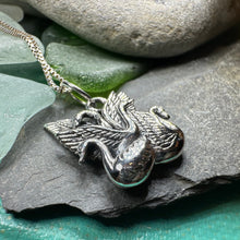 Load image into Gallery viewer, Swan Necklace, Children of Lir Jewelry, Celtic Jewelry, Mom Gift, Nature Necklace, Irish Jewelry, Ireland Jewelry, Nature Necklace