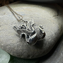 Load image into Gallery viewer, Swan Necklace, Children of Lir Jewelry, Celtic Jewelry, Mom Gift, Nature Necklace, Irish Jewelry, Ireland Jewelry, Nature Necklace