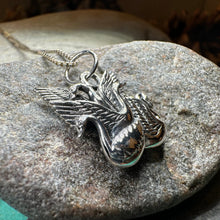 Load image into Gallery viewer, Swan Necklace, Children of Lir Jewelry, Celtic Jewelry, Mom Gift, Nature Necklace, Irish Jewelry, Ireland Jewelry, Nature Necklace