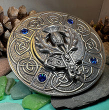 Load image into Gallery viewer, Scottish Pride Thistle Plaid Pin