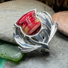 Load image into Gallery viewer, Scotland Heathergems Thistle Brooch