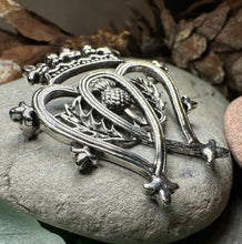 Load image into Gallery viewer, Luckenbooth Brooch, Scotland Jewelry, Bridal Pin, Mom Gift, Friendship Gift, Sister, Girlfriend Gift, Anniversary Gift, Scottish Bride Pin
