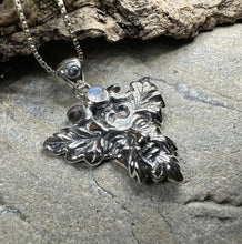 Load image into Gallery viewer, Green Man Necklace, Celtic Jewelry, Large Pagan Pendant, Irish Jewelry, Nature Jewelry, Wiccan Jewelry, Nature Lover Gift, God of the Forest