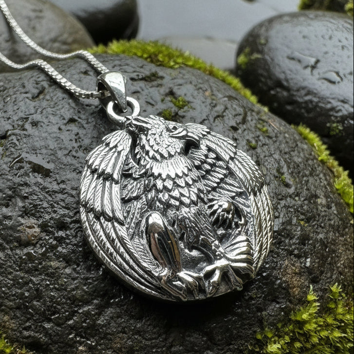 Legendary Griffin Necklace in Sterling Silver – Celtic Crystal