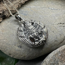 Load image into Gallery viewer, Griffin Necklace, Celtic Jewelry, Gryphon Pendant, Medieval Jewelry, Mythology Gift, Pagan Jewelry, Viking Jewelry, Gothic Jewelry