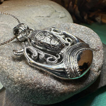 Load image into Gallery viewer, Cernunnos Necklace, Horned God Pendant, Celtic Jewelry, Forest Lover Gift, Pagan Druid Jewelry, Nature Gift, Irish Jewelry, Cernunn, Herne