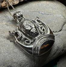 Load image into Gallery viewer, Cernunnos Necklace, Horned God Pendant, Celtic Jewelry, Forest Lover Gift, Pagan Druid Jewelry, Nature Gift, Irish Jewelry, Cernunn, Herne