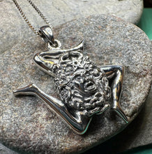 Load image into Gallery viewer, Trinacria Necklace, Italian Triskelion Pendant, Mystical Jewelry, Sicilian Symbol, Pagan Pendant, Sicily Gift, Medusa Pendant