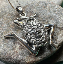 Load image into Gallery viewer, Trinacria Necklace, Italian Triskelion Pendant, Mystical Jewelry, Sicilian Symbol, Pagan Pendant, Sicily Gift, Medusa Pendant