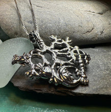 Load image into Gallery viewer, Cimaruta Pendant, Italian Jewelry, Wiccan Jewelry, Celtic Pagan Pendant, Witch Gift, Protection Charm, Evil Eye Amulet, Stregheria Jewelry