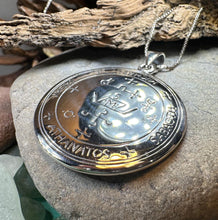 Load image into Gallery viewer, Archangel Michael Sigil Pendant, Angel Necklace, Spiritual Jewelry, St. Michael Necklace, Guardian Angel, Police Jewelry, Protection Charm