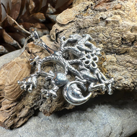 Load image into Gallery viewer, Cimaruta Pendant, Italian Jewelry, Wiccan Jewelry, Celtic Pagan Pendant, Witch Gift, Protection Charm, Evil Eye Amulet, Stregheria Jewelry