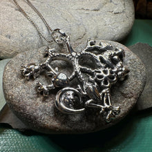 Load image into Gallery viewer, Cimaruta Pendant, Italian Jewelry, Wiccan Jewelry, Celtic Pagan Pendant, Witch Gift, Protection Charm, Evil Eye Amulet, Stregheria Jewelry