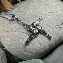 Load image into Gallery viewer, Saint Briget's Cross, Celtic Cross Necklace, Irish Jewelry, Anniversary Gift, Religious Jewelry, Wiccan Jewelry, St. Bridget's Cross