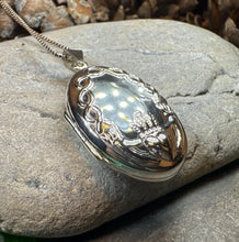 Load image into Gallery viewer, Oval Claddagh Locket Necklace