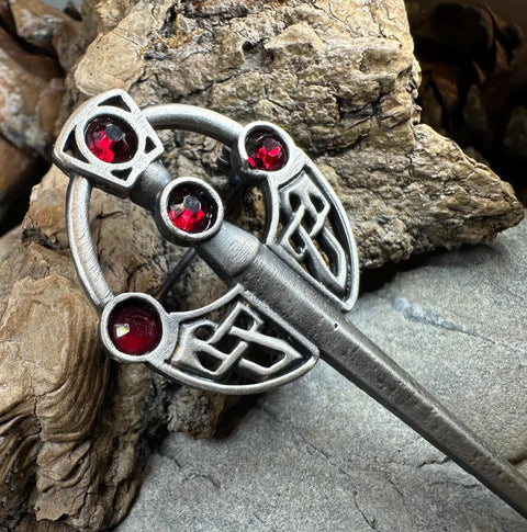 Load image into Gallery viewer, Penannular Celtic Kilt Pin - Handmade in Scotland